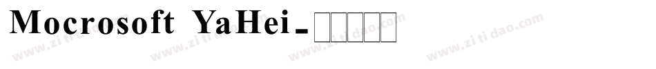 Mocrosoft YaHei字体转换